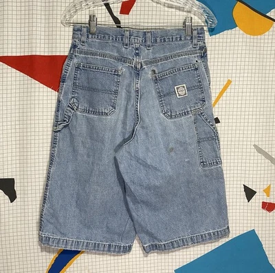 Pantalones Cortos De Colección Glory Denim Sueltos Carpintero 28 Grunge Pantalones Cortos Y2K Patinador 2003 Foto 1 de 4
