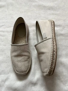 Gucci GG Monogram Logo Espadrilles Size 7 Men/9 Women - Picture 1 of 10