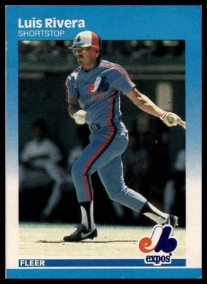 1987 Fleer #330 Luis Rivera - Image 1 of 2