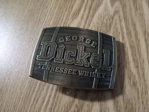 Hebilla de cinturón de whisky vintage George Dickel Tennessee - Imagen 1 de 3
