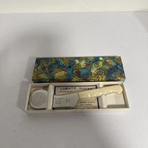 Vintage Tomato Slicer Barry Co. New York Sheffield England Stainless Steel - Picture 1 of 12