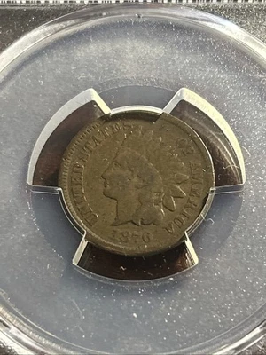 1870 INDIAN HEAD CENT 1c PENNY "TOUGHER DATE" *PCGS VG8 Beautiful Coin! - Image 1 of 4