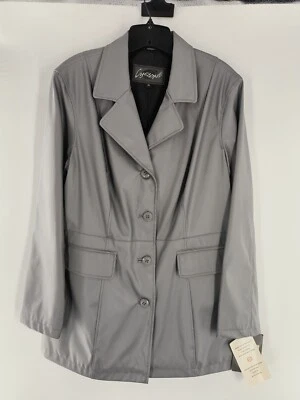 Cyclone Women's Jacket Gray Size M NWT Wipe Down Material 040 - Image 1 of 4