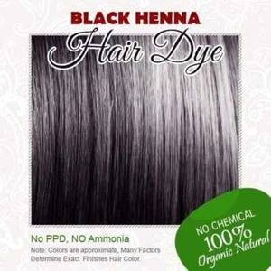 Black Henna Hair Dye - 100% Organic and Chemical free henna for hair color - Picture 1 of 2