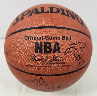 Spalding David J Stern Juego Oficial NBA Balón Grano Cuero Baloncesto con Coches Foto 1 de 4