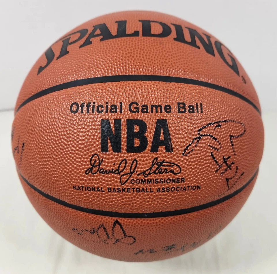 Spalding David J Stern Juego Oficial NBA Balón Grano Cuero Baloncesto con Coches Foto 1 de 4