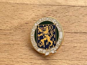 MILITARY PINE PINS ARMY FRANK COAT OF ARMS COUNT 27RI ARTHUS BERTRAND DORE - Picture 1 of 2