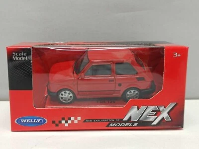Fiat 126 - 1980 Red Rosso Welly Nex 1:43  Modellino Auto Nuovo - Immagine 1 di 4