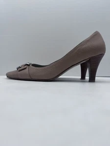 Sandler Heels Tan Buckle Accent Leather Upper Size US 8 - Picture 1 of 13