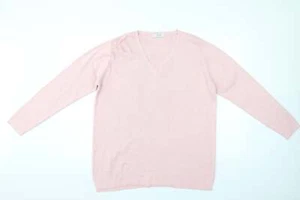 Agenda Womens Ivory V-Neck Acrylic Blend Jumper Size 18 - Picture 1 of 12