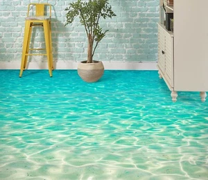 3D Summer Sea B838 papel tapiz de piso murales impresión de piso calcomanía Reino Unido Vera 2023 - Imagen 1 de 5