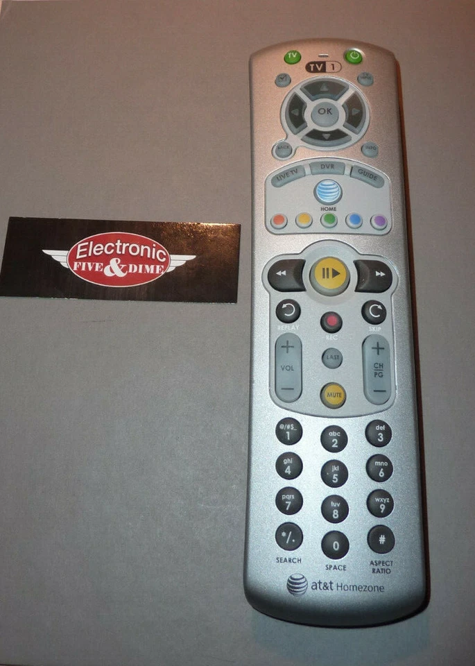 AT&T  HOMEZONE AT3U IR/UHF PRO 150445 REMOTE CONTROL - Image 1 of 1