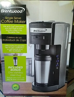 Brentwood Appl. TS-114 Single-Serve Black Coffee Maker - Image 1 of 3