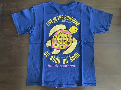 Camiseta Simply Southern Live In Sunshine Juvenil Tortuga Talla YS NUEVA CON ETIQUETAS Foto 1 de 4