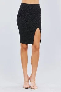 Front Slit Midi Skirt - Picture 1 of 6