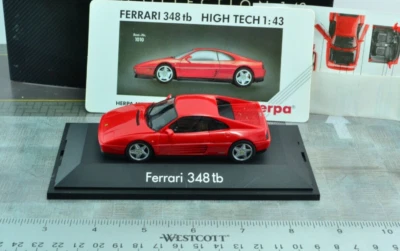 Coche Herpa 1010 Ferrari 348 tb rojo escala 1/43  Foto 1 de 2
