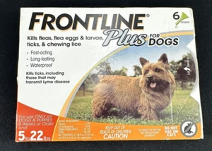 Frontline Plus Flea and Tick Control for Dogs 8 weeks or older 5-22lbs 6Doses