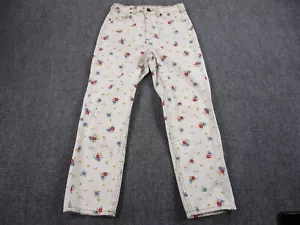 Billabong x Wrangler Jeans Damen 26x25 Ivory Floral All Over Print Denim - Bild 1 von 15