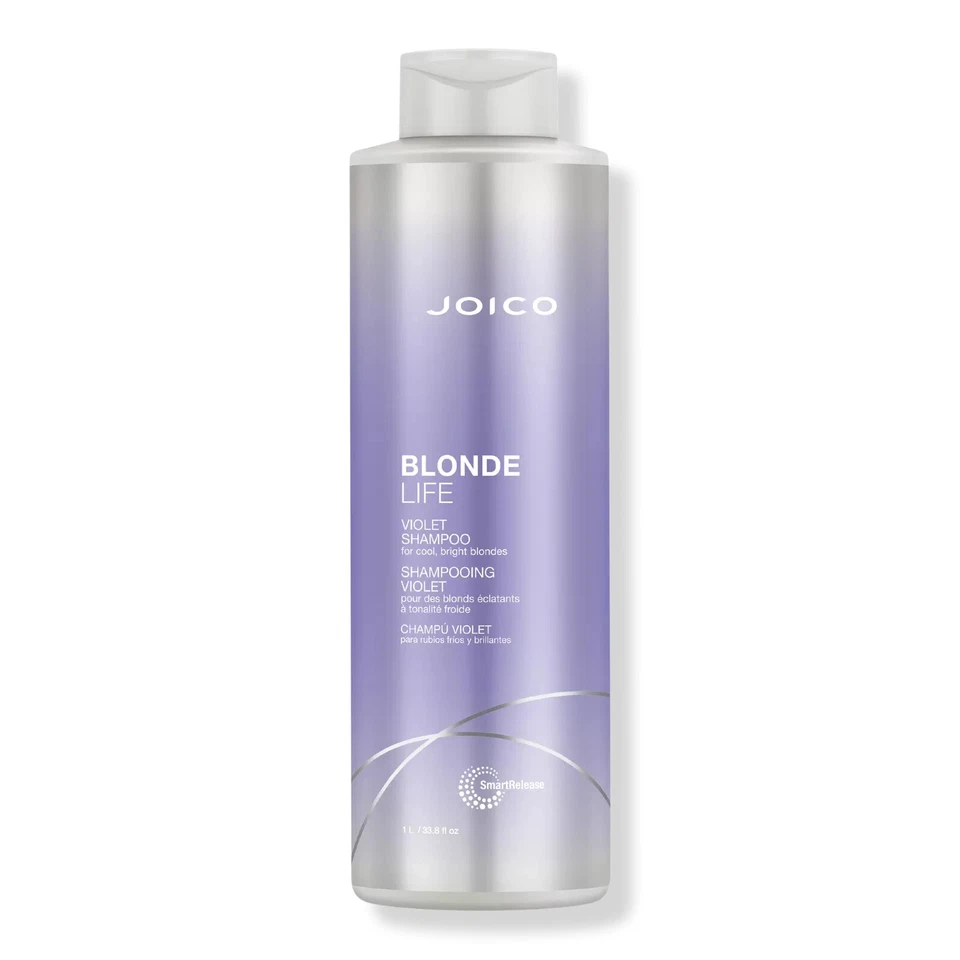 JOICO BLONDE LIFE Violet Shampoo 33.8oz LITER-neutralizing brassy, yellow hues - Image 1 of 1