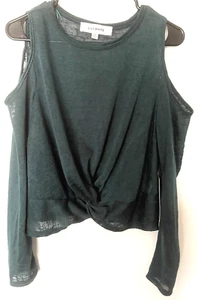 Blusa Lily Blanca Mujer Verde Hombro Frío Manga Larga Ligera Mediana - Imagen 1 de 11