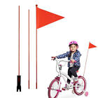 23 Zoll Fahrrad Sicherheitsflagge mit Fiberglas Stange Reiten Anhänger Sicherheitsflagge 