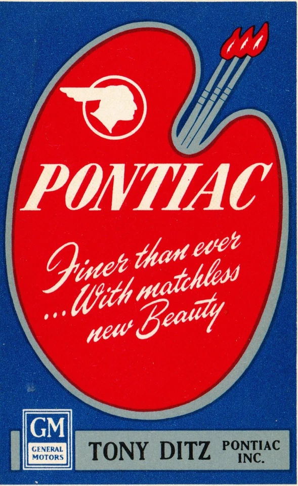 PONTIAC TONY DITZ ADVERTISING PHOTO on 5x7 GLOSSY VINTAGE REPRINT - Image 1 of 1