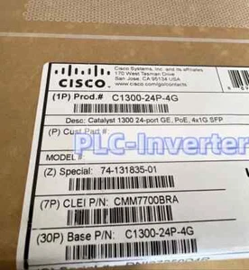 Nuevo conmutador administrado SFP Cisco C1300-24P-4G 24 Gig PoE+ 4 Gig Exp 4 sellado / - Imagen 1 de 10