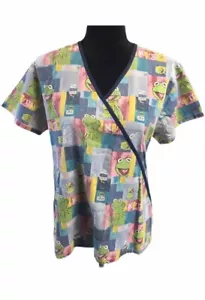 Blusa Médica Multicolor The Wonderful World of Disney Go Verde Kermit Talla Pequeña S - Imagen 1 de 3