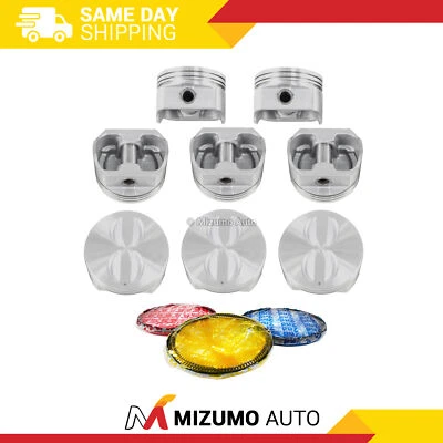 Pistones con anillos aptos para 67-95 AM 5,7 L V8 OHV 16V Foto 1 de 3