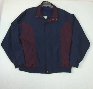 Slazenger Mens Full Zip Golf Wind Rain Vented Jacket XL Navy Blue - MGM Casino - Picture 1 of 14