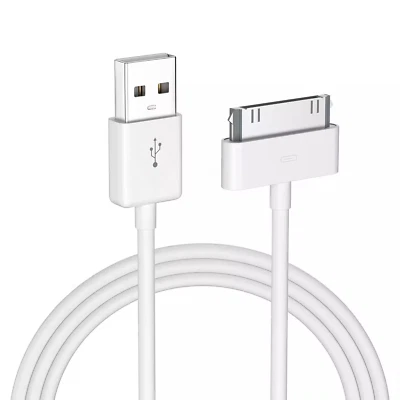 1m Old Type USB Charger Sync Data Cable Lead for iPhone iPad iPod Touch Shuffle - Image 1 of 4