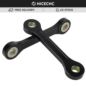 Rear Suspension Lowering Drop 2.8" Links Kit For Suzuki DRZ400SM 2000-2024 Black - Foto 1 di 6