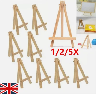 Mini Wooden Easel Table Wedding Picture Name Card Holder Display Small Stand, - Image 1 of 4