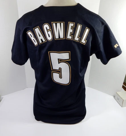 Houston Astros Jeff Bagwell #5 Authentic Team Spec Black Jersey 46 DP35764 Cover