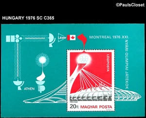 HUNGARY 1976 SC C365 XXI OLYMPICS GAMES MONTREAL 20fo S/S MNH OG VF - Picture 1 of 2