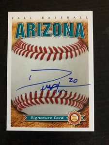 Minnesota Twins DUSTIN MARTIN autographed Arizona Fall League Signature Card - Picture 1 of 1