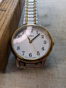 Two Tone Timex Women’s Dress Watch - Running With Fresh Battery - Picture 1 of 12