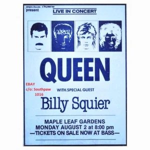 1982 Queen, Toronto Concert at Maple Leaf Gardens Vintage RePrint Advert - Picture 1 of 1