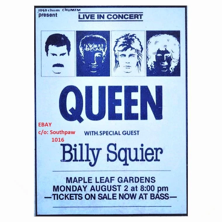 1982 Queen, Toronto Concert at Maple Leaf Gardens Vintage RePrint Advert - Image 1 of 1