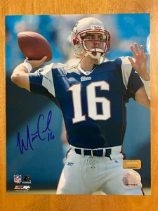 Matt Cassel 16 Signed 8x10 Throwing Photo New England Patriots NFL Auto HOLO COA - Picture 1 of 2