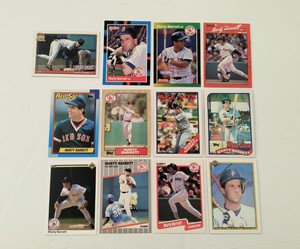 Red Sox Marty Barrett Lot 1987 Topps 39 1988 Donruss 276 1990 Upper Deck 133