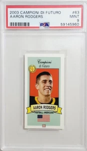 2003 Campioni Di Futuro #63 Aaron Rodgers College pre 2005 Rookie RC PSA 9 come nuovo - Foto 1 di 4