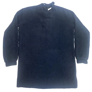 Lovers + Friends Boucle-Stricktunika Pulloverkleid mit Schnürung marineblau Damen Small - Bild 1 von 11