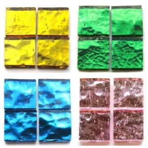 20mm Square Mirror Mosaic Tiles - Choice of Colours (8 Tiles) - Picture 1 of 15