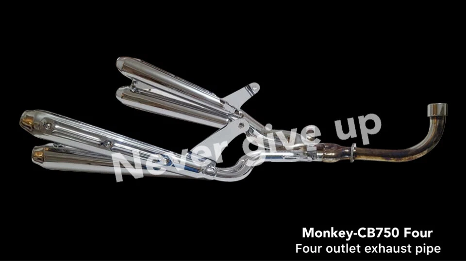 1-4 Auspuff für Honda Skyteam JIncheng Monkey, Gorilla  Edelstahl CB750 look - Bild 1 von 1