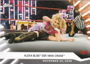 2021 Topps WWE WOMENS DIVISION #99 Alexa Bliss def. Nikki Cross - Picture 1 of 1