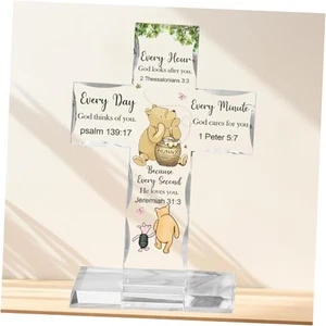 Christian Religious Gifts Acrylic Cross, Inspirational Winnie Chrsitian 01 - Picture 1 of 8