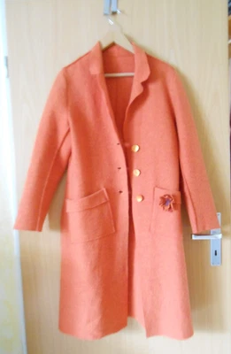 Filz-Mantel 40-42 orange - Bild 1 von 4