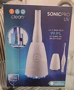 TAO Clean Sonic Pro UV Rechargeable Toothbrush Sanitizing Station Base Whitening - Picture 1 of 5