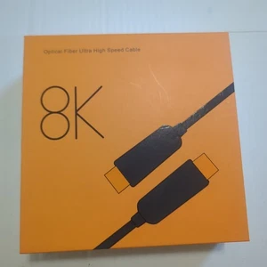New Fiber Optic 8k @60hz HDMI A Cable 48gbps Single Channel 12gbps 7680x4320 Tpe - Picture 1 of 8